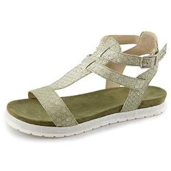 Marc Shoes Kim, Damen Römersandalen, Grün (Pittone Metallic Green 00775), 39 EU (6 UK) von Marc Shoes