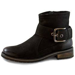 Marc Shoes Lorella, Damen Stiefeletten, Schwarz (Nubuk Black 00672), 39 EU (6 UK) von Marc Shoes