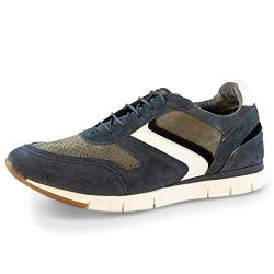 Marc Shoes Luca, Herren Sneaker, Blau (Cow Suede-Nubuk Blue-Combi 00817), 40 EU (6.5 UK) von Marc Shoes