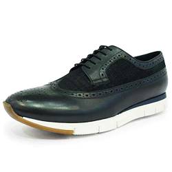Marc Shoes Luca, Herren Sneaker, Schwarz (Cow Crust-Suede Croco Black 00858), 46 EU (11 UK) von Marc Shoes
