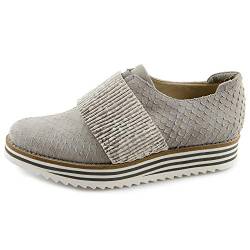 Marc Shoes Mila, Damen Slipper, Grau (Pittone-Pitt.Metall Light Grey 00760), 42 EU (8 UK) von Marc Shoes