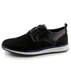 Marc Shoes Paolo, Herren Sneaker, Schwarz (Cow Rustler-Suede Black 00930), 43 EU (9 UK) von Marc Shoes