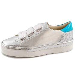 Marc Shoes Verena, Damen Sneaker, Grau (Laminato Silver-Blue 00750), 38 EU (5 UK) von Marc Shoes