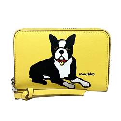 Marc Tetro Boston Terrier Kleine Geldbörse, gelb, Kleine Geldbörse mit Reißverschluss von Marc Tetro