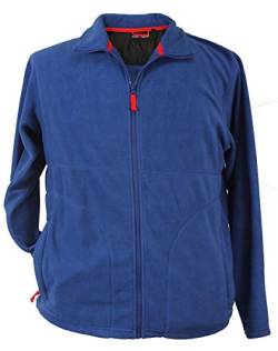 Echte Übergrößen ! Kuschelige Fleece Jacke Marc & Mark Seefeld Royalblau 8XL von Marc&Mark