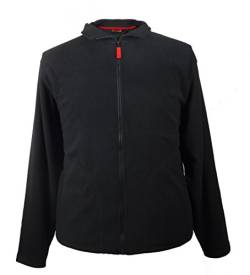 Marc & Mark Fleecejacke Seefeld in großen Größen, schwarz, Größe:5XL von Marc & Mark