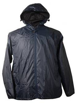 Marc & Mark Leichte Regenjacke in Herrenübergröße bis 12XL, blau, Größe:7XL von Marc & Mark