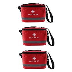 Marclix 3X Außen Erste Hilfe Kit Sport Camping Tasche Hause Medizinische Notfall Paket Rot Nylon von Marclix