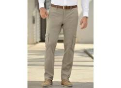 2-in-1-Hose MARCO DONATI Gr. 48, Normalgrößen, grau (stein) Herren Hosen Jeans von Marco Donati