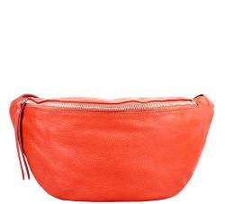 Umhängetasche Damen, Crossbody Bag Damen, Gürteltasche Damen, Schultertasche Damen, Italienische Mode Damen (Orange) von Marco VENEZIA