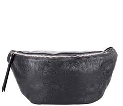 Umhängetasche Damen, Crossbody Bag Damen, Gürteltasche Damen, Schultertasche Damen, Italienische Mode Damen (Schwarz) von Marco VENEZIA