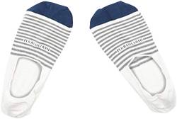 Marcoliani Streifen-Invisible Touch-Socken Ein Größe Weiß von Marcoliani Milano