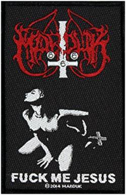 MARDUK Aufnäher FUCK ME JESUS Patch gewebt 7 x 10 cm von Marduk