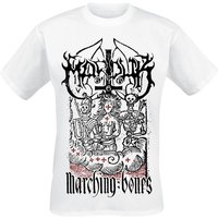 Marduk T-Shirt - Marching Bones - XL bis XXL - für Männer - Größe XXL - weiß  - Lizenziertes Merchandise! von Marduk