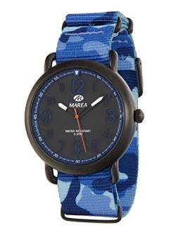 Marea Herren Analog Quarz Uhr mit Nylon Armband B54103/3 von Marea