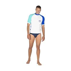 Mares Seaside Rashguard Shield Man, Schützendes Kurzarmhemd für Herren, Erwachsene, Weiss, L von Mares