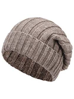 Marhatter Strickmütze Wollmütze Herren Mütze Wintermütze Mütze Beanie von Marhatter