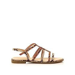 Maria Mare Damen 67746 Peeptoe Sandalen, Braun (Snake Arena/Snake 2 Lila/Mostaza C48664) von Maria Mare