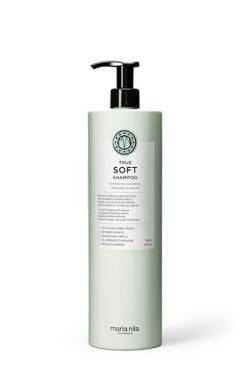 Maria Nila True Soft Shampoo, Sanftes und stärkendes Shampoo für Trockenes Haar, Haarshampoo mit reichhaltigem Argan Öl 1l von Maria Nila