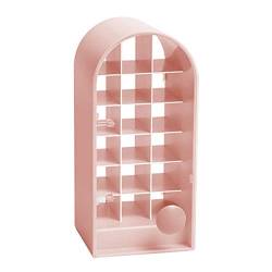 marian 18 Gitter Lippenstift Aufbewahrung Box Organizer Kosmetik Desktop Schminken Tisch Badezimmer Verwenden Tragbarer Speicher-Rosa von Marian