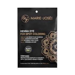 Marie-José & Co Augenbrauenfarbe Set - Augenbrauen Make-Up mit Tattoo Effekt - bis zu 50 Anwendungen (Schwarz) von Marie-José & Co