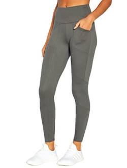 Marika Damen Date Night Ponte hoher Taille und Taschen Leggings, Turbulence, Medium von Marika