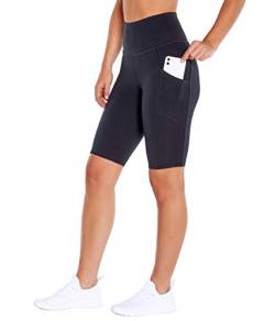Marika Damen Olivia Bermuda-Shorts mit hoher Taille, Bauchkontrolle Bermudas, Schwarz, S von Marika