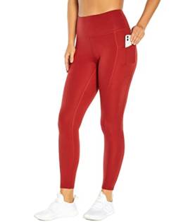 Marika Damen Wanderer hoher Taille und Taschen Leggings, Ockerrot, S von Marika