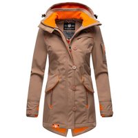 Marikoo Softshelljacke Damen Softshell Jacke Soulinaa mit abnehmbarer Kapuze von Marikoo