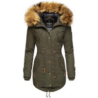 Marikoo Wintermantel La Viva Prc stylischer Winterparka mit abnehmbarem Kunstfell von Marikoo