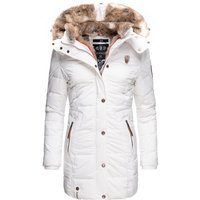 Marikoo Wintermantel Lieblings Jacke stylischer Winter Steppmantel m. Kunstpelz-Kapuze von Marikoo