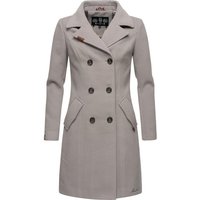 Marikoo Wintermantel Nanakoo edler Damen Trenchcoat in Wollmantel-Optik von Marikoo