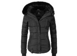 Steppjacke MARIKOO "Lotusblüte" Gr. S (36), schwarz Damen Jacken Lange von Marikoo