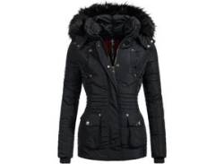 Steppjacke MARIKOO "Vanilla" Gr. L (40), schwarz Damen Jacken Lange von Marikoo