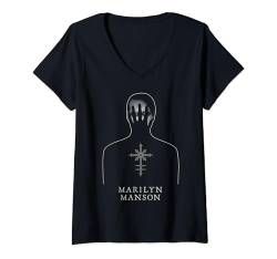 Marilyn Manson – Chaos Hand T-Shirt mit V-Ausschnitt von Marilyn Manson Official