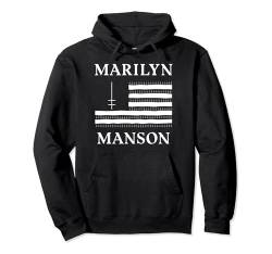 Marilyn Manson – Flag and Logo Pullover Hoodie von Marilyn Manson Official