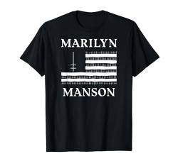 Marilyn Manson – Flag and Logo T-Shirt von Marilyn Manson Official