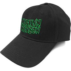 Marilyn Manson Baseball Cap Band Logo say10 Nue offiziell Schwarz Strapback One Size von Marilyn Manson