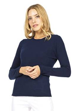 Marine Cashmere - O'Neck aus 100% Kaschmir für Damen, Pullover mit Rundhalsausschnitt, Made in Italy (Glück - M) von Marine Cashmere