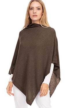 Marine Cashmere - Poncho aus Kaschmir-Mischgewebe für Damen, zart und weich, aus Kaschmir (Murmeltier) von Marine Cashmere