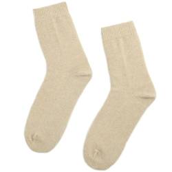 Marine Cashmere - Socken aus 100% Kaschmir für Damen und Herren, Zart und Weich, aus Kaschmir (40/45 - Sand) von Marine Cashmere