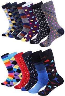 Marino Avenue - Herren Socken - Baumwolle - bunt gemustert - 12er-Pack, Trendy Kollektion, 43-46 von Marino Avenue