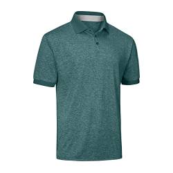 Mio Marino Golf Poloshirt für Herren - Dry Fit - Ultradünner, atmungsaktiver Stoff, Atlantic Green, 4X-Groß von Marino Avenue