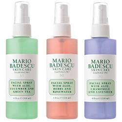 Mario Badescu, C-M9-087-01, Gesichtsspray, belebend, 3-teiliges Set, Lavendel, Gurke und Rose, 118 ml. von Mario Badescu