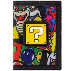 Mario Party Karierte Retro-Charaktere Mehrfarbig Portemonnaie Geldbörse von Mario Party