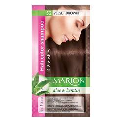 Marion Haarfärbe-Shampoo im Beutel, semi-dauerhafte Farbe, Haltbarkeit 4 bis 8 Wäschen, mit Aloe und Keratin von Marion