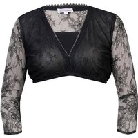 MarJo Dirndlbluse Bluse 'Kosima-Doro' Halbarm Spitze, Schwarz von Marjo