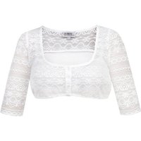 MarJo Dirndlbluse 'Ganina-Candia' Traditionell Halbarm, Offwhite von Marjo