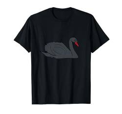 Schwarzer Schwan T-Shirt von Mark Ewbie Designs