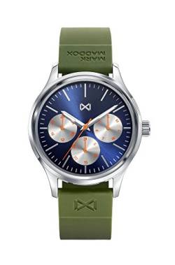 Mark Maddox Herren Analog Quarz Smart Watch Armbanduhr mit Silikon Armband HC7108-37 von Mark Maddox